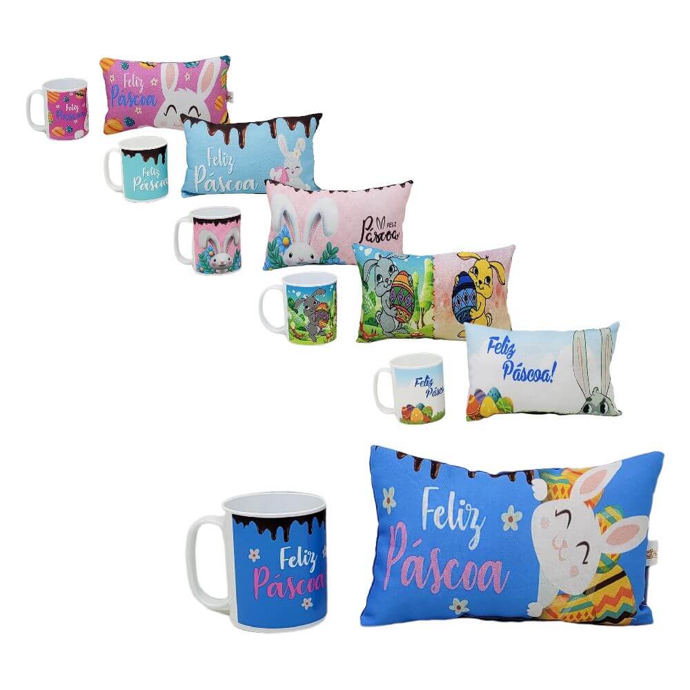 ALMOFADA PASCOA C/ CANECA M314PC-K TRAVESSERIO MINI PASCOA CANECA, TRAVESSEIRO FELIZ PASCOA, TRAVESSEIRO CANECA DECORADOS PASCOA, TRAVESSEIRO PASCOA Brinquedos
