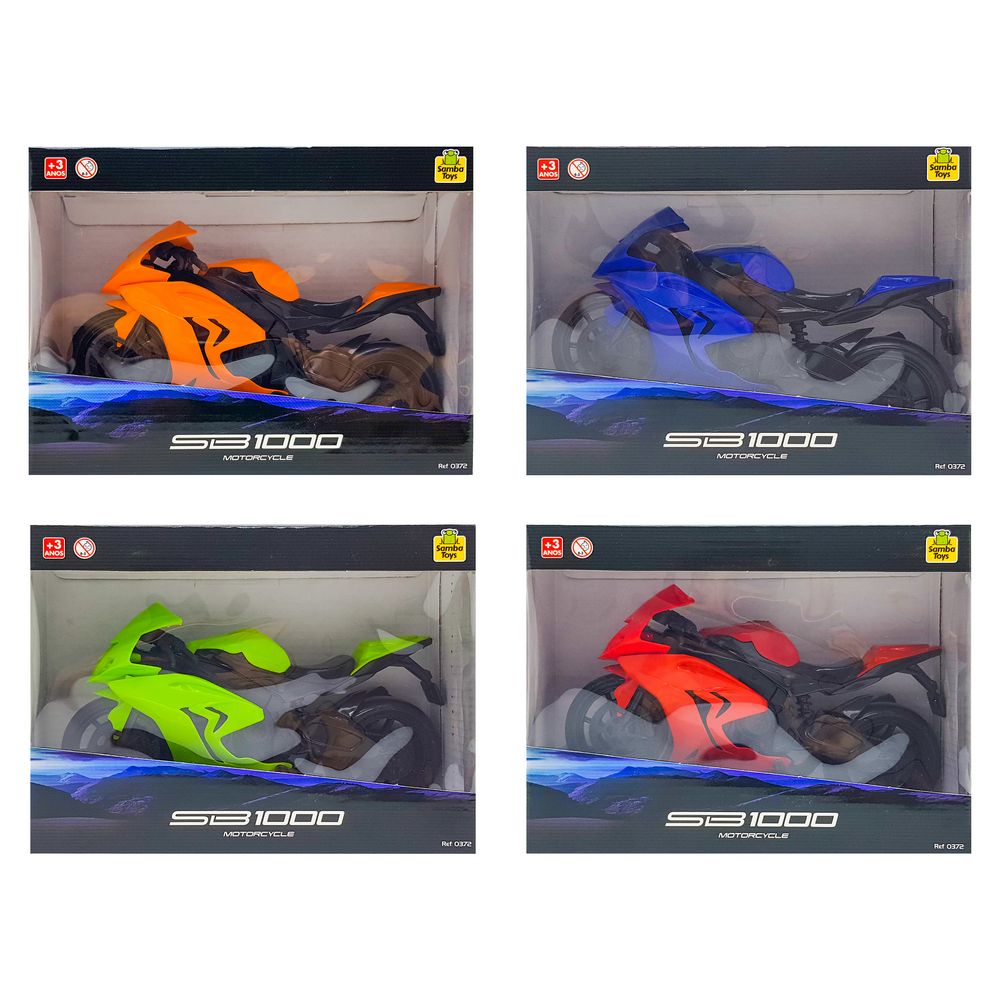 MOTO SAMBA TOYS SB1000 23X17CM 0372 MOTO SB 1000 PLAST. 0372, MOTO CB1000 PLASTICO, MOTO PLASTICO CB1000. CB1000, MOTO Brinquedos