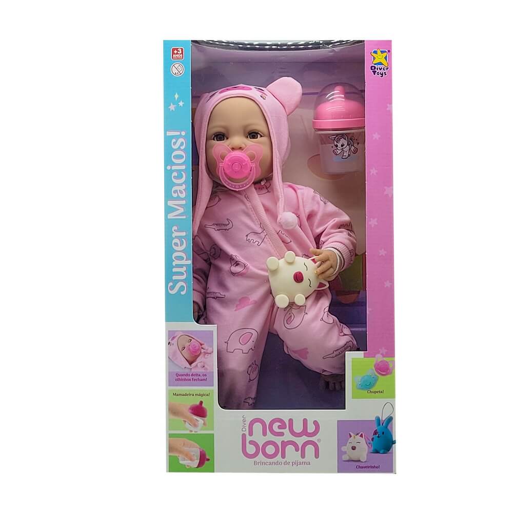 BONECA NEW BORN DIVERTOYS 8191 BONECA DIVER NEW BORN 8191, BONECA DIVER NEW BORN, BONECA BABY NEW BORN, BONECA MAMADEIRA, BONECA GRANDE, BONECA Brinquedos