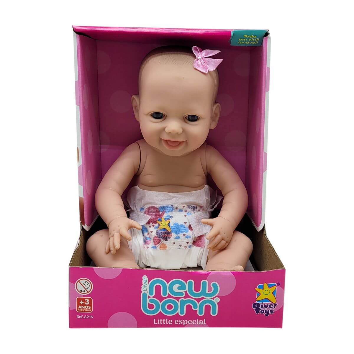 BONECA NEW BORN ESPECIAL 23CM 8215 BONECA NEW BORN ESPECIAL 8215, BONECA, NEW BORN, REBORN, LITTLE ESPECIAL, BRINQUEDOS, BEBE Brinquedos