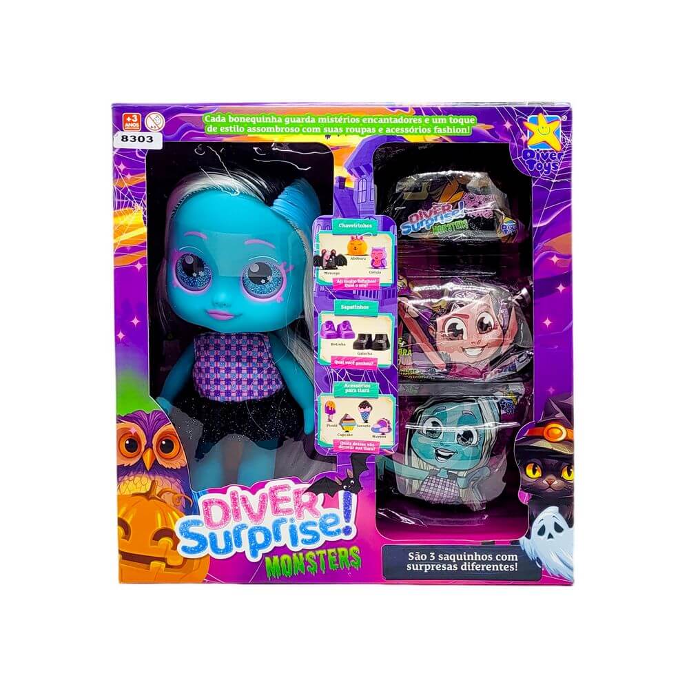 BONECA DIVER SURPRISE ZUMBELINA 8303 BONECA DIVER SURPRISE ZUMBELINA 8303, BONECA, DIVER SUPRISE, BONECA DIVER SURPRISE, DIVER SURPRISE MONSTER, ZUMBELINA, BONECA ZUMBI, BRINQUEDOS Brinquedos