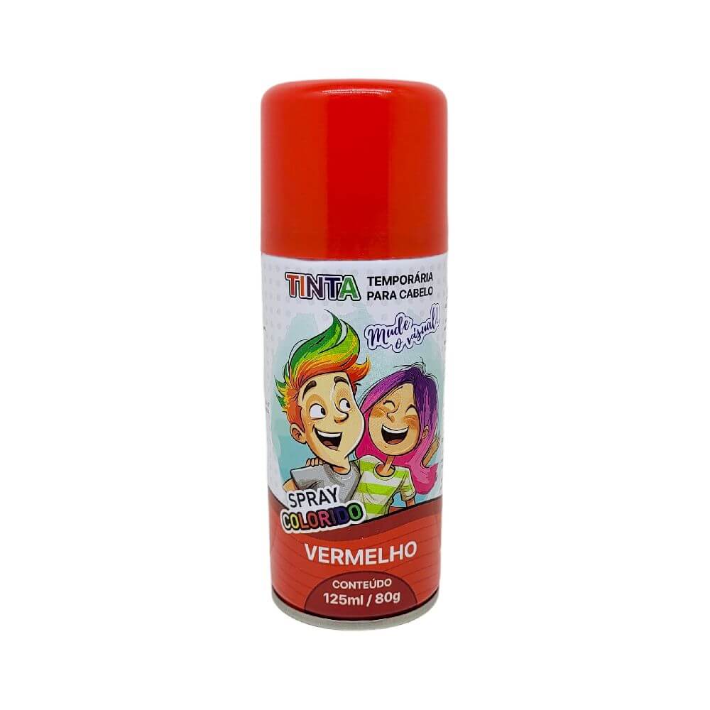 SPRAY TINTA CABELO 125ML/80G VERMELHO TUD0240 SPRAY TINTA CABELO VERMELHO TUD0240, SPRAY, SPRAY VERMELHO, SPRAY TINTA, SPRAY PARA CABELO, TINTA DE CABELO, CABELO Produtos de Época