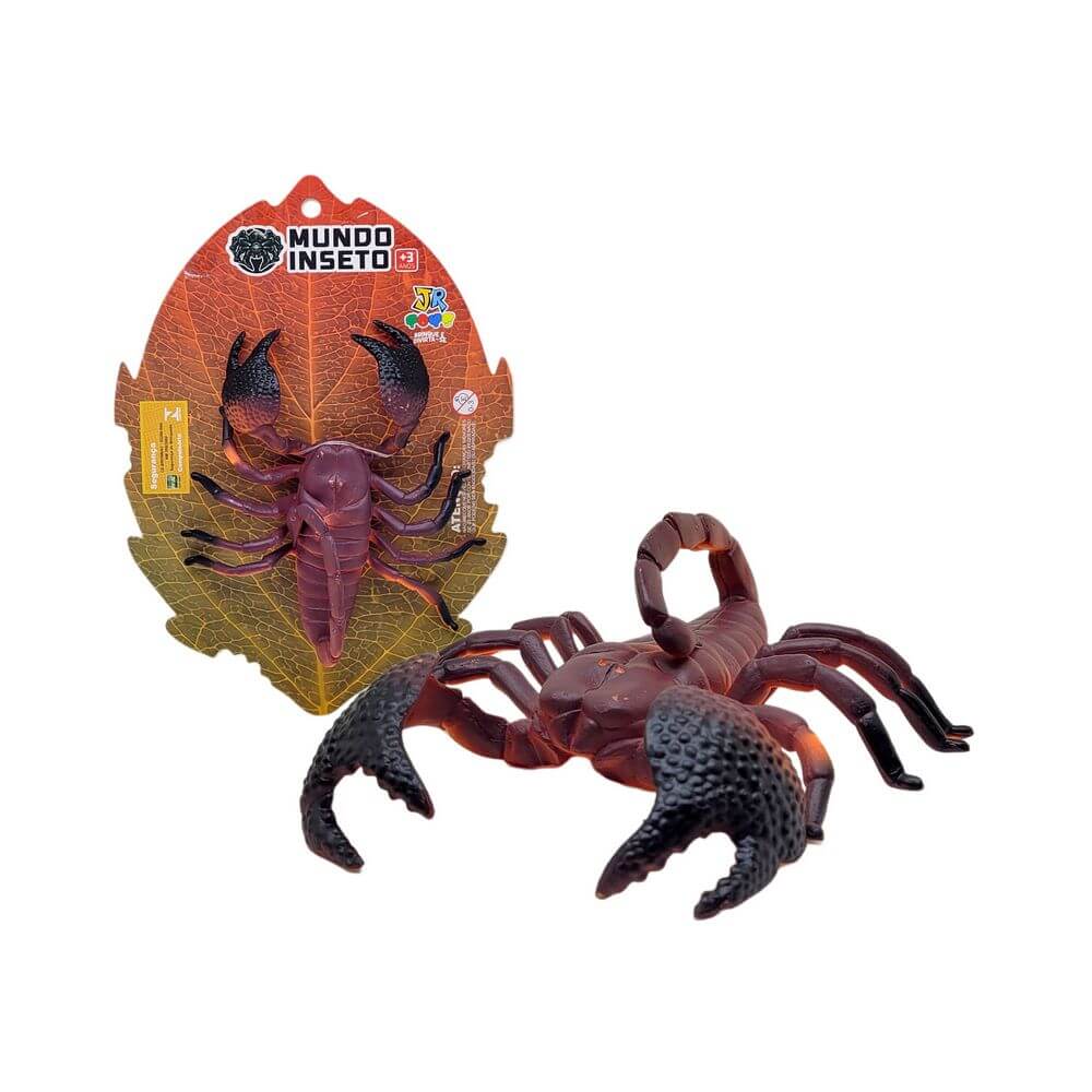 ANIMAIS INSETO ESCORPIAO 29CM JR0577 BRINQ. MUNDO INSETO ESCORPIAO JR0577, BRINQUEDO ESCORPIAO PLASTICO, ESCORPIAO PLASTICO, ESCORPIAO BRINQUEDO, BONECO ESCORPIAO Brinquedos