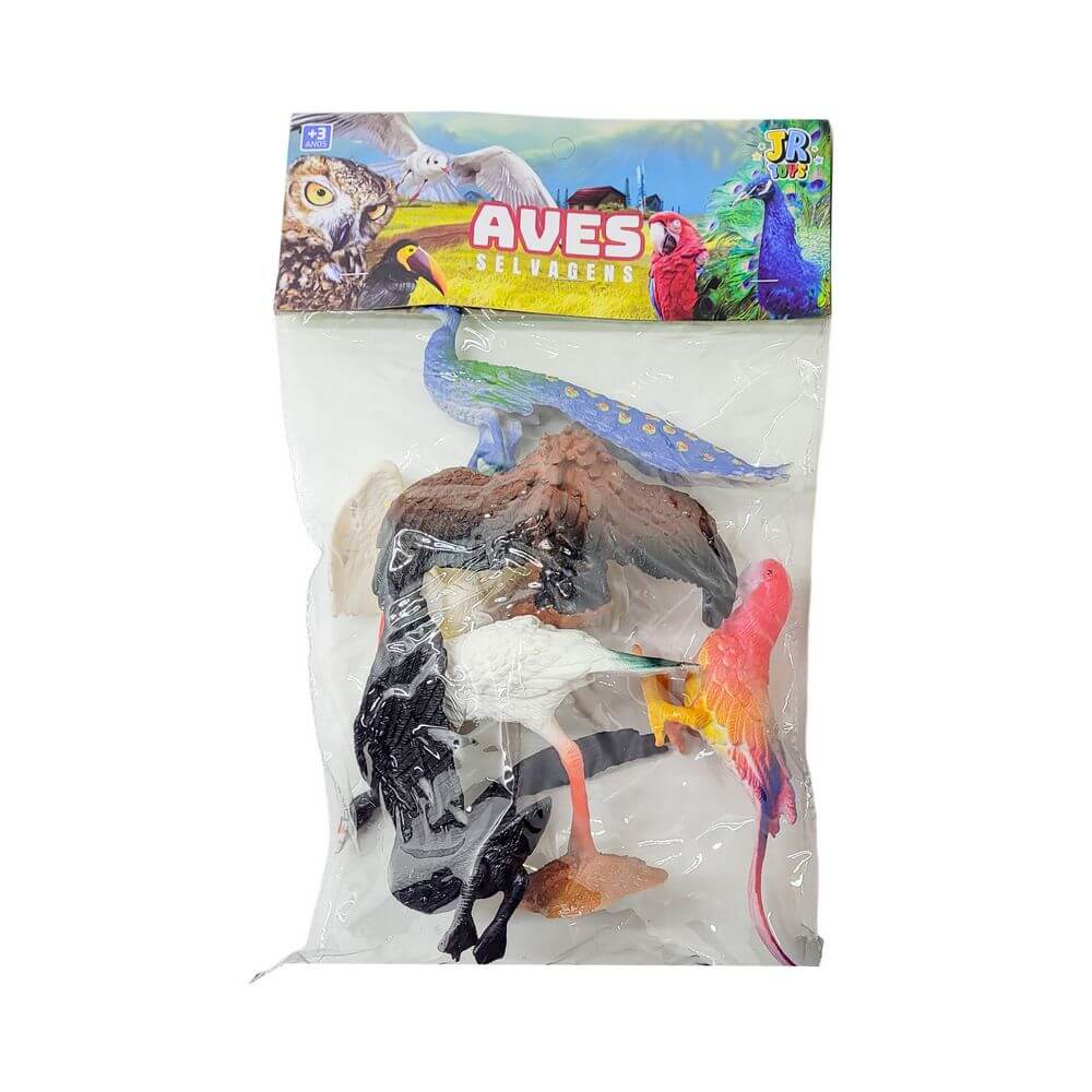 ANIMAIS AVES SELVAGENS 6PCS 34X23CM JR0918 BRINQUEDO AVES SELVAGENS 6PCS JR0918, AVES SELVAGENS, AVES DE BRINQUEDO, ANIMAIS DE BRINQUEDO, ANIMAIS DIVERSOS, BRINQUEDOS Brinquedos