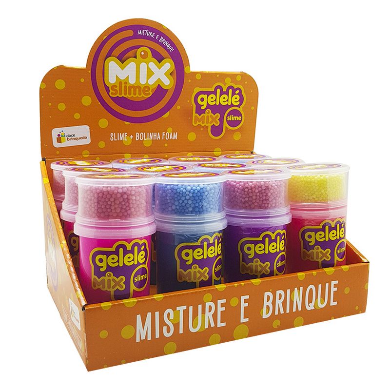 SLIME GELELE MIX SORTIDO 3494 GELELE SLIME MIX SORTIDO, SLIME COLORIDA, SLIME, GELELE  COLORIDA, SLIME MIX Brinquedos
