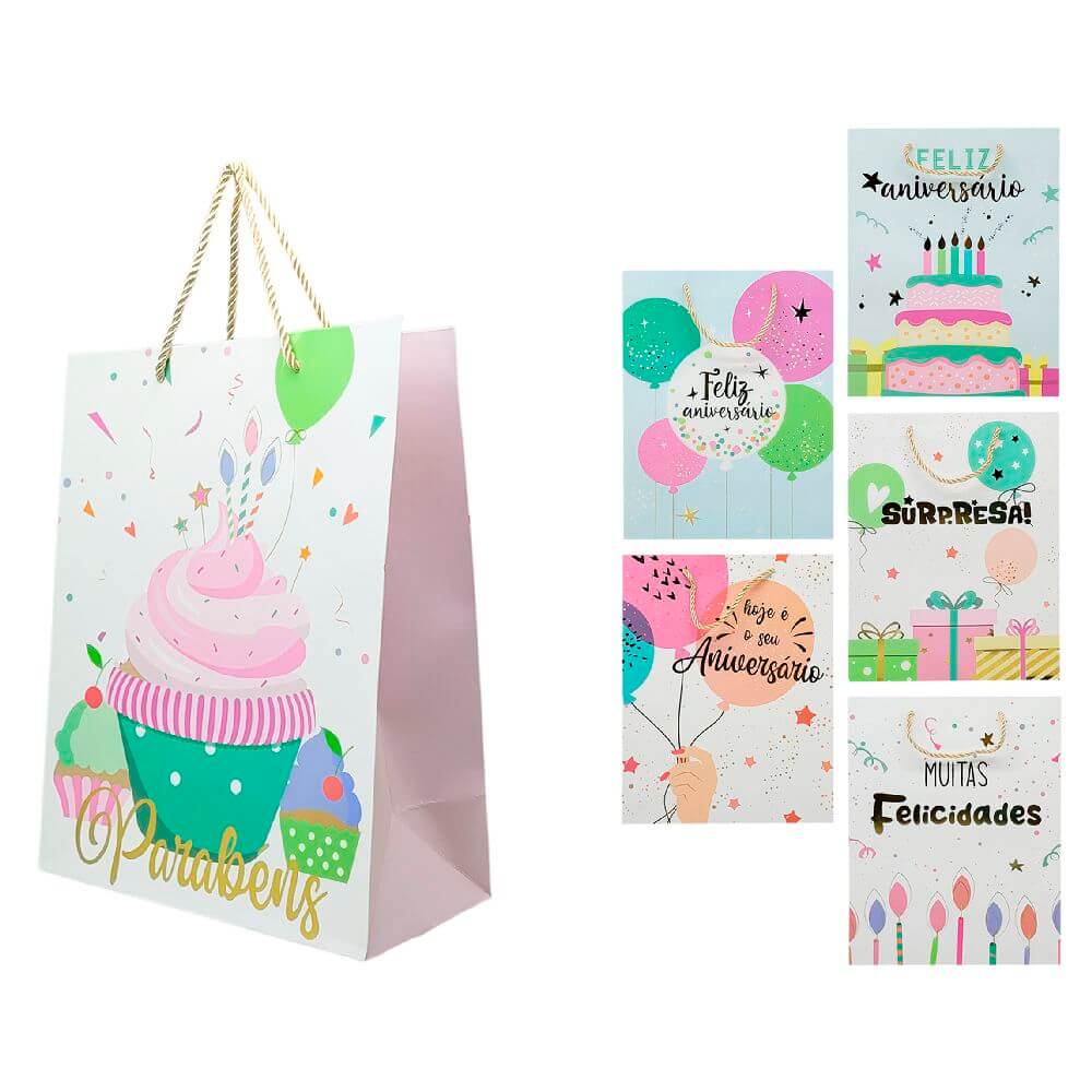 SACOLA P/ PRESENTE SAC0108 37X28X12CM SACOLA P/ PRES. 28X37X12CM SAC0108, SACOLA, SACOLA PRESENTE, SACOLA DECORADA, SACOLA COLORIDA, SACOLA PAPEL, SACOLA ANIVERSARIO Decoracao e Presentes