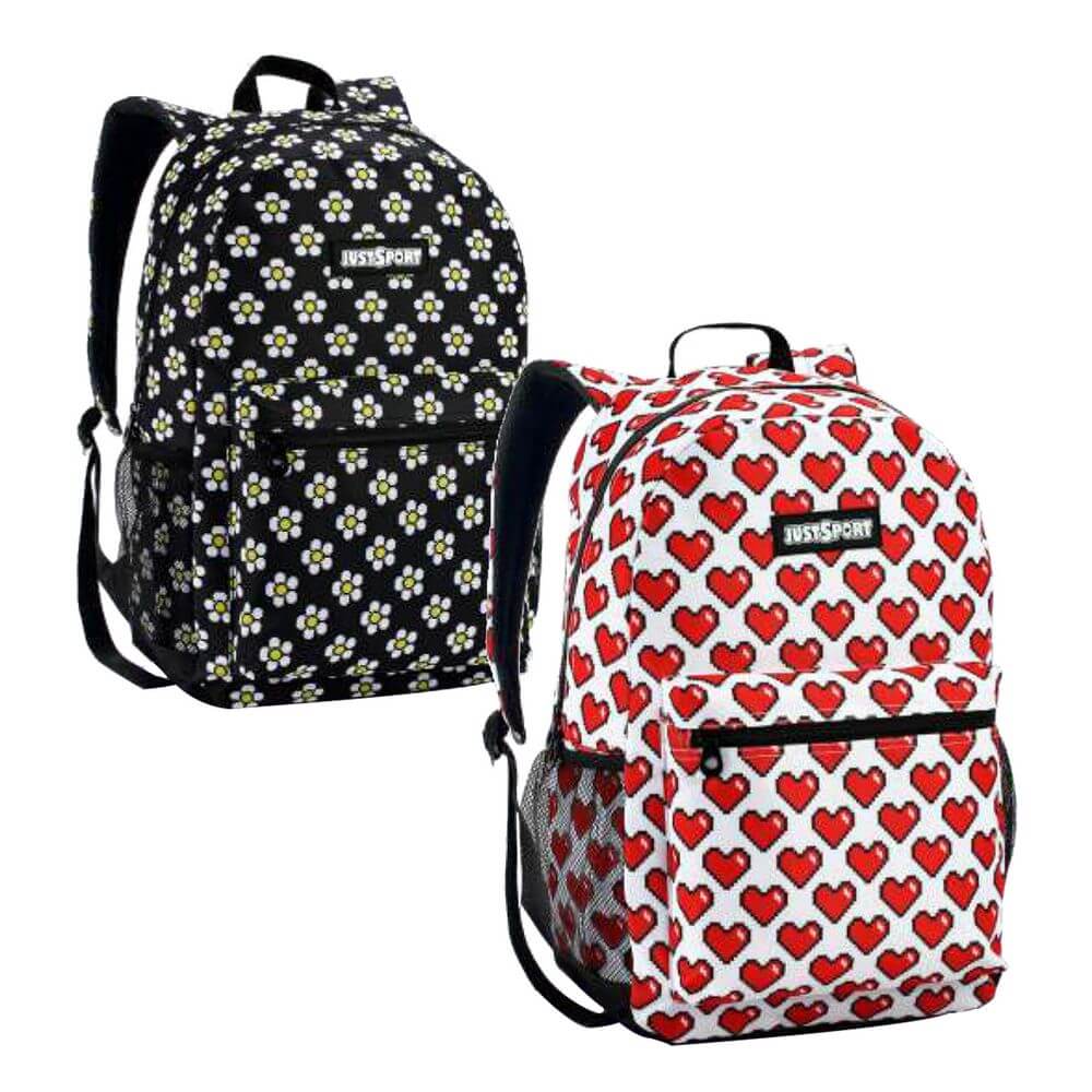 MOCHILA P/ COSTAS FEM. JUST SPORT JS1934 MOCHILA P/ COSTAS JUST SPORT JS1934, MOCHILA, MOCHILA PARA AS COSTAS, MOCHILA FEMININA, MOCHILA JUVENIL, MOCHILA JUST SPORT, ESCOLA, MOCHILA FLORES, MOCHILA CORACAO Material Escolar e Papelaria