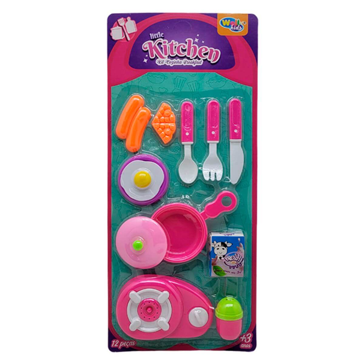 KIT COZINHA BREAKFAST 43X19CM WB3008 KIT COZINHA BREAKFAST WB3008, KIT COZINHA, COZINHA, BREAKFAST, BRINQUEDOS Brinquedos