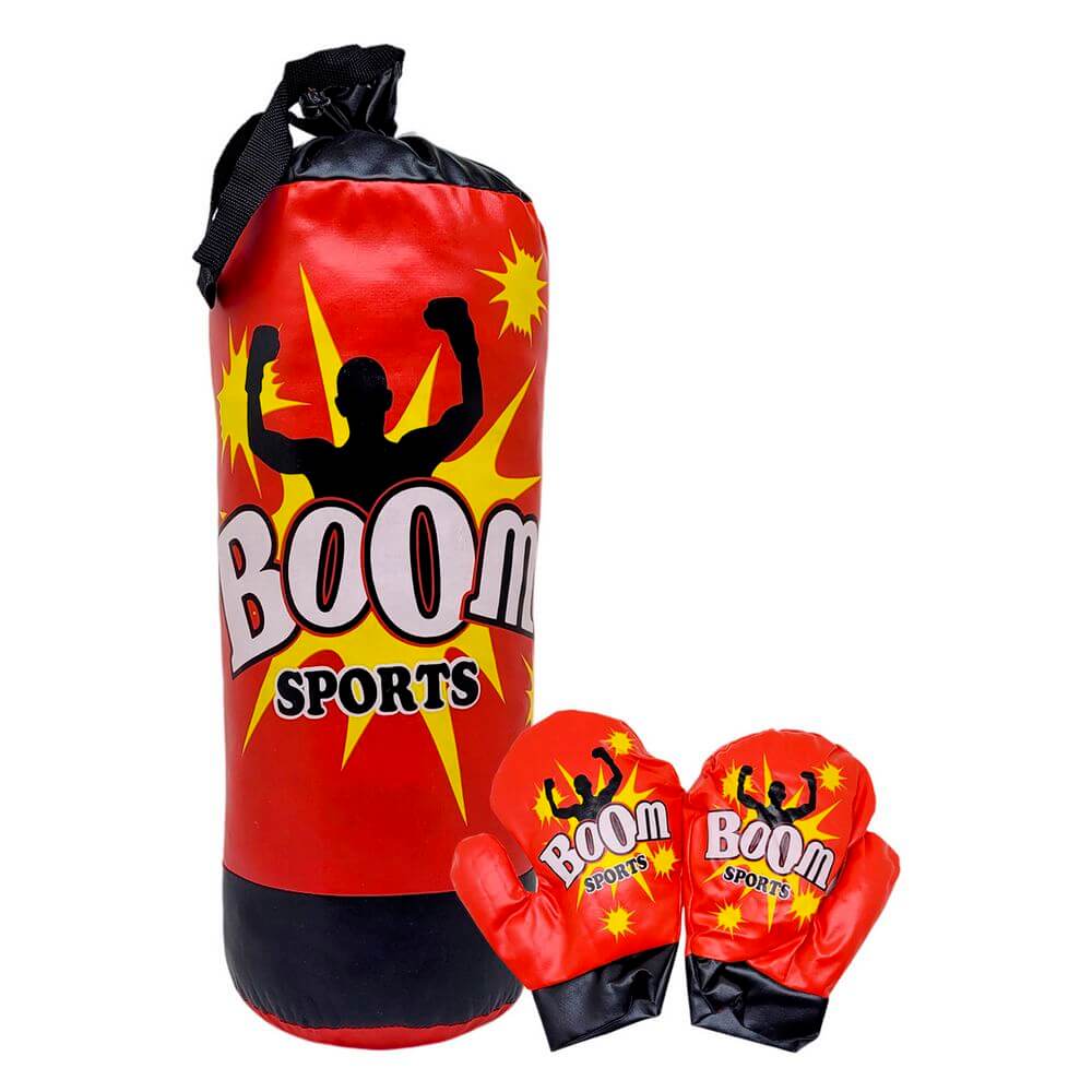 KIT P/ BOXE 38CM C/ LUVAS WB12504 SACO DE BOXE INF. 3PCS WB12504, SACO DE BOXE, LUVAS DE BOXE, SACO DE BOXE INFANTIL, KIT BOXE, BRINQUEDO, ARTIGOS ESPORTIVOS Brinquedos