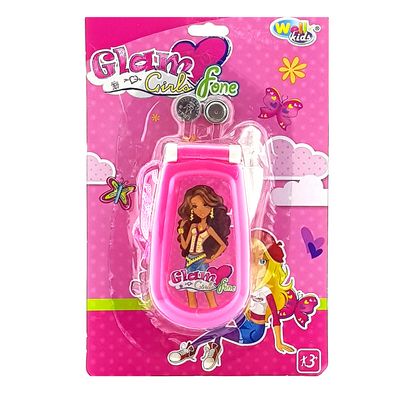CELULAR GLAM GIRLS WBU2034 CELULAR DE BRINQUEDO CELULAR DE MENINA DE BRINQUEDO CELULAR GLAM GIRLS  CELULAR BRINQUEDO ROSA Brinquedos