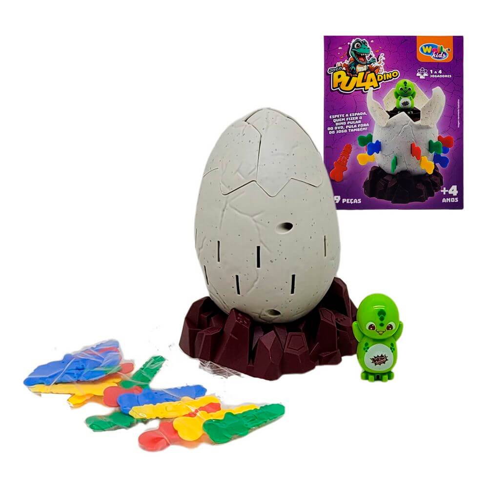 JOGO INTERATIVO PULA DINO 13X10CM WB19926 JOGO PULA DINO WB19926, PULA DINO, PULA PIRATA, JOGO, DINO, DINOSSAURO, JOGO DINO, BRINQUEDOS Brinquedos