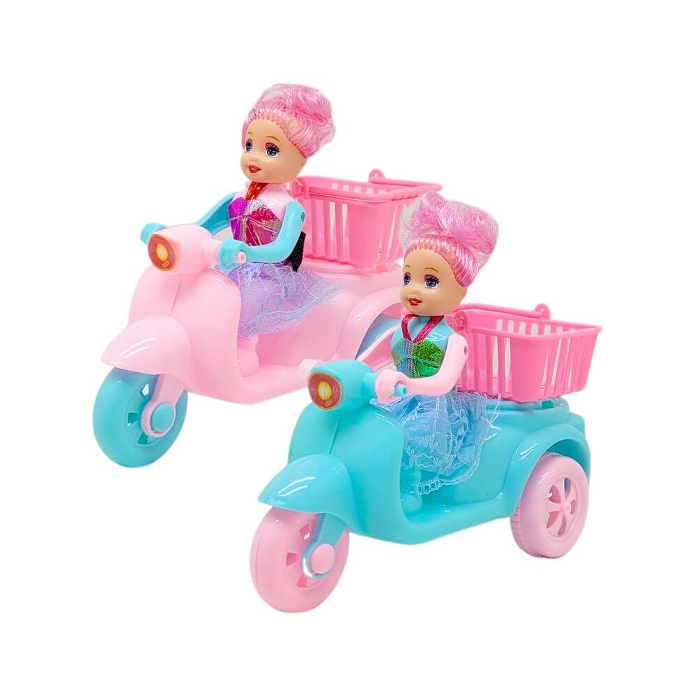CARRO TRICICLO DUDA FASHION A FRICCAO WB12164 DUDA FASHION NA MOTO FRICCAO WB12164, DUDA, BONECA, MOTO, BONECA NA MOTO, MOTO MENINA Brinquedos