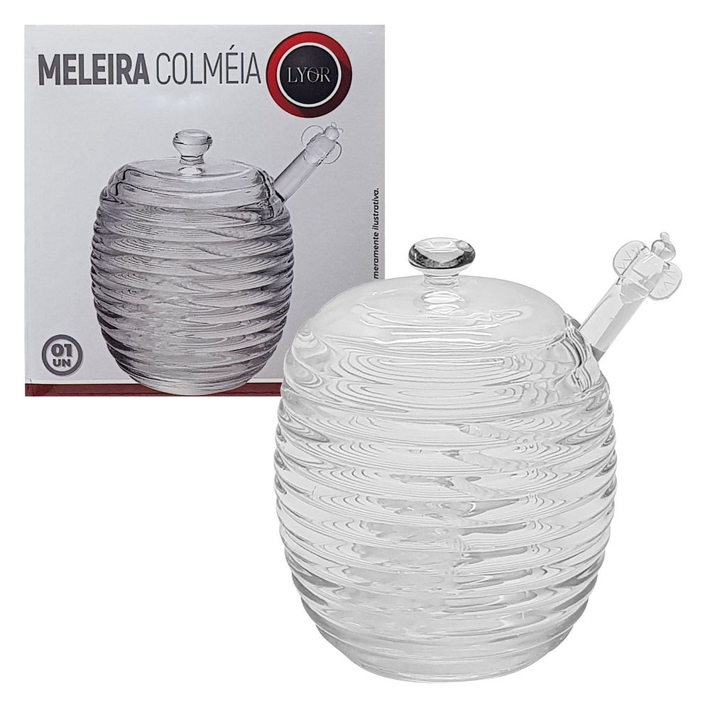 VIDRO PORTA MEL COLMEIA 210ML 7443 MELEIRA COLMEIA 210ML 7443 Cozinha