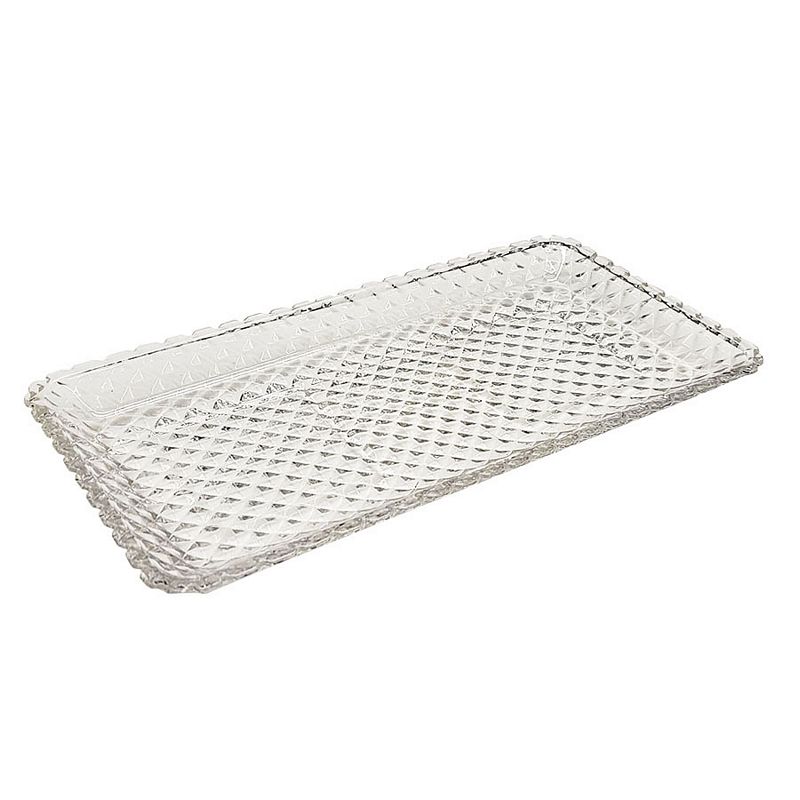 VIDRO PRATO DE CRISTAL DIAMOND 7640 TRAVESSA DE CRISTAL DIAMOND, TRAVESSA DE CRISTAL, TRAVESSA DIAMOND, TRAVESSA VIDRO, TRAVESSA Cozinha