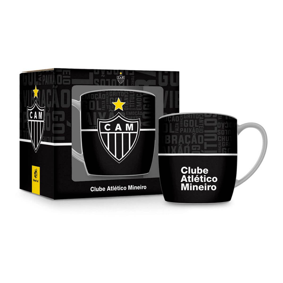 CANECA PORCE. 300ML ATLETICO-MG 10820 CANECA PORCE. 300ML ATLETICO-MG 10820, CANECA, CANECA PORCELANA, CANECA 300ML, ATLETICO MINEIRO, FUTEBOL Times de Futebol