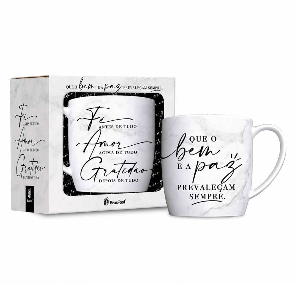 CANECA BRASFOOT 360ML FE AMOR 11594 CANECA PORCE. 360ML FE AMOR 11594, CANECA PORCELANA FE AMOR, CANECA PORCELANA AMOR, CANECA PORCELANA GRATIDAO, CANECA PRESENTE, CANECA PORCELANA, CANECA Cozinha