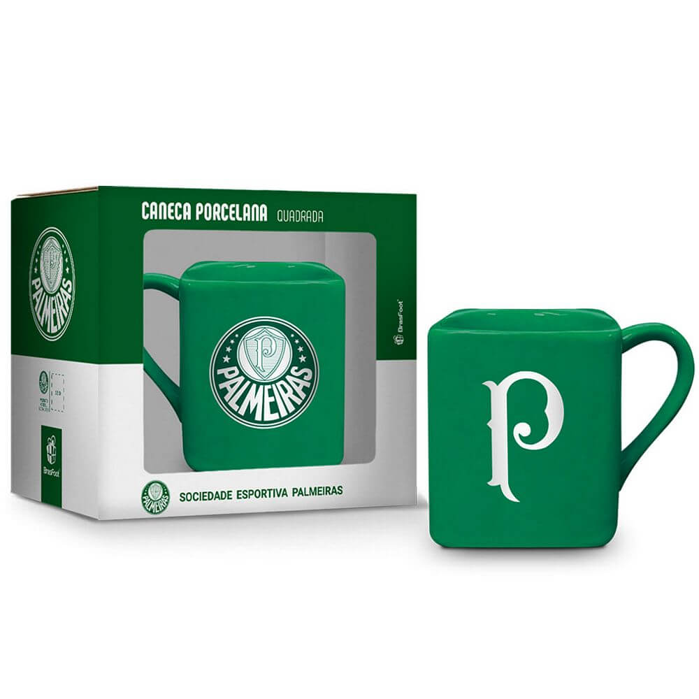 CANECA CERAMICA CUBO PALMEIRAS 220ML 12802 CANECA PORCE. PALMEIRAS 220ML 12802, CANECA PORCELANA, CANECA, CANECA PERSONALIZADA, CANECA DECORADA, CANECA PALMEIRAS, PALMEIRAS Times de Futebol
