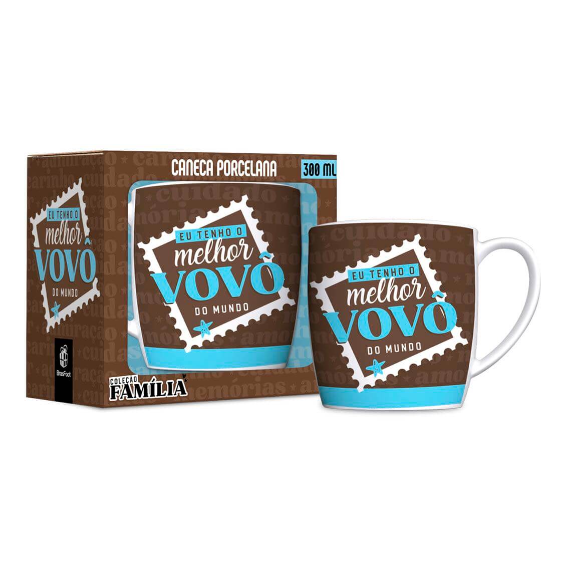 CANECA BRASFOOT 360ML MELHOR VOVO 14127 CANECA PORCE. 300ML MELHOR VOVO 14127, CANECA, CANECA DE PORCELANA, 300ML, MELHOR VOVO, AVO Cozinha