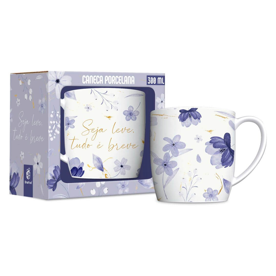 CANECA BRASFOOT 360ML SEJA LEVE 14546 CANECA PORCE. 300ML SEJA LEVE 14546, CANECA, CANECA DE PORCELANA, 300ML, SEJA LEVE, COZINHA, BRASFOOT Cozinha