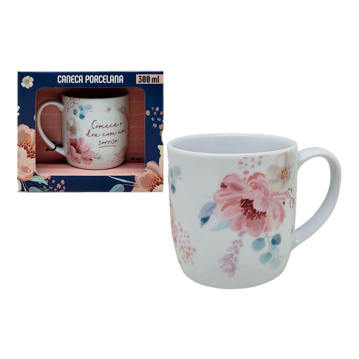 CANECA BRASFOOT 360ML COMECE O DIA 15112 CANECA PORCE. 300ML COMECE O DIA 15112, CANECA, CANECA DE PORCELANA, COZINHA, 300ML, COMECE O DIA, PRESENTE, BRASFOOT Cozinha