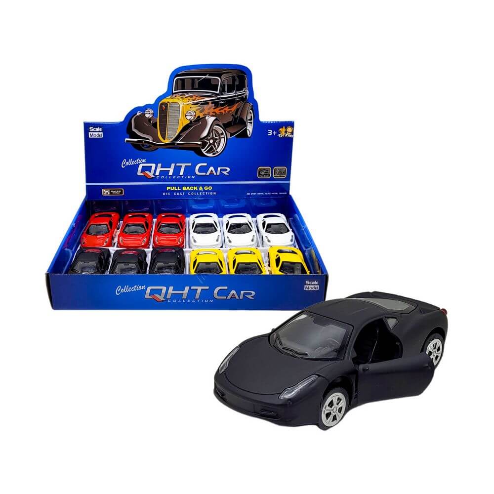 CARRO A FRICCAO DE METAL SPORT XZ-2224 CARRO PULLBACK SPORT XZ-2224, CARRO, CARRO PULLBACK, BRINQUEDO CARRO, CARRO SPORT, BRINQUEDOS Brinquedos