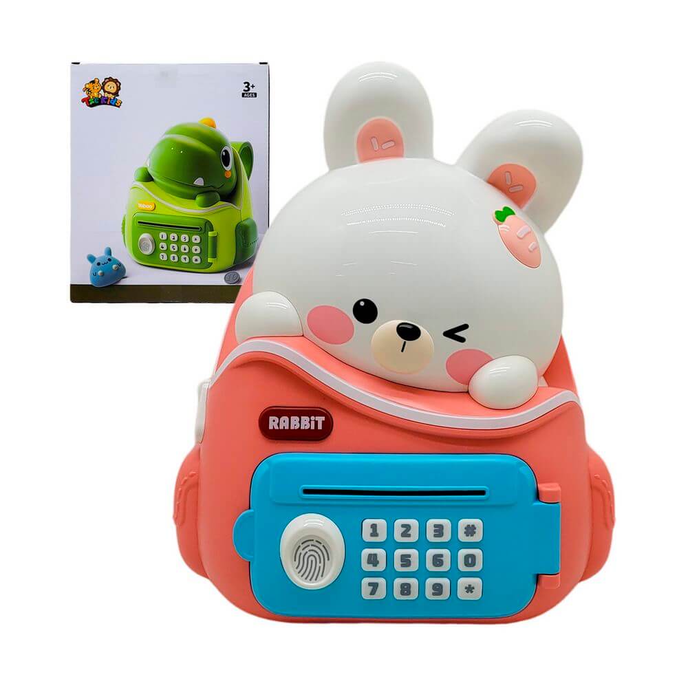 BRINQUEDO ELETR. COFRE DIGITAL 27X22CM XZ-2247 BRINQUEDO COFRE XZ-2247, COFRE, BRINQUEDO COFRE, MOCHILA, COFRE MOCHILA, COFRE COELHO, BRINQUEDOS Brinquedos
