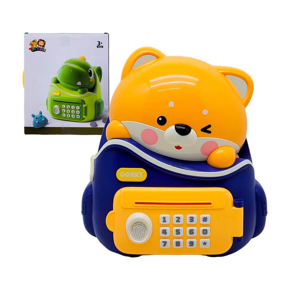 BRINQUEDO ELETR. COFRE DIGITAL 27X22CM XZ-2245 BRINQUEDO COFRE XZ-2245, COFRE, BRINQUEDO COFRE, MOCHILA, COFRE MOCHILA, COFRE RAPOSA, BRINQUEDOS Brinquedos