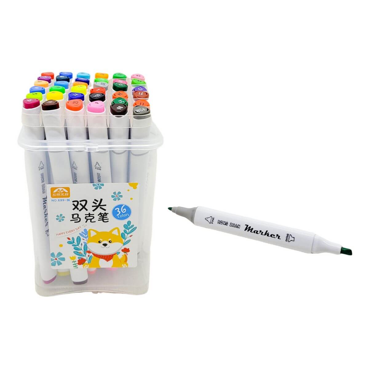 CANETA HIDROCOR GEL MALETA 36PCS XZ-2435 CJ. CANETA GEL HIDROCOR 36PCS XZ-2435, CANETA GEL, CANETINHA, COLORIR, CRIATIVIDADE, 36 CORES, ESCOLA, PAPELARIA, PONTA DUPLA Material Escolar e Papelaria