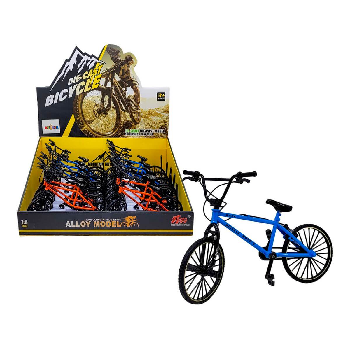 BICICLETA DE METAL 18CM MC-7376 BICICLETA DE DEDO MC-7376, BICICLETA, BICICLETA DE DEDO, BIKE, BRINQUEDOS Brinquedos