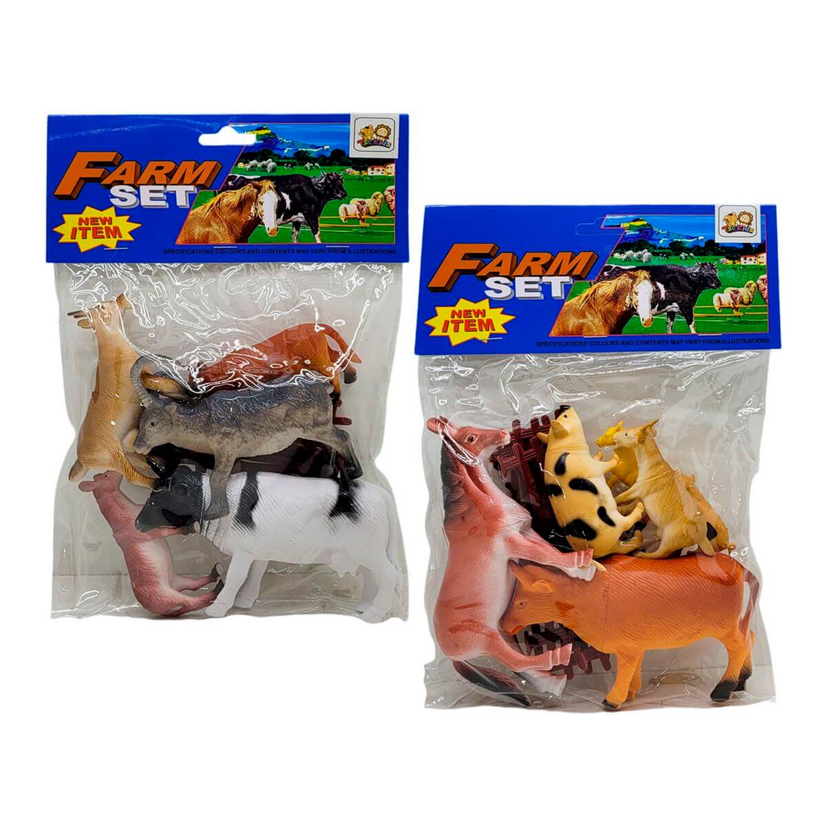 ANIMAIS DA FAZENDA 26X19CM XZ-2379 KIT ANIMAIS FAZENDA XZ-2379, KIT ANIMAIS, ANIMAIS DA FAZENDA, FARM SET, ANIMAIS DE BRINQUEDO, BRINQUEDOS Brinquedos