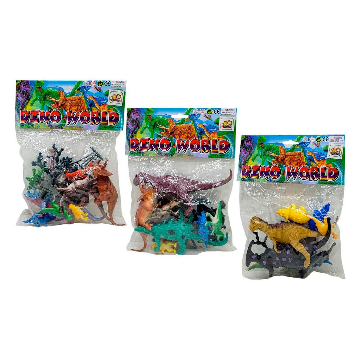 ANIMAIS DINOSSAUROS 26X16CM XZ-2384 KIT DINOSSAUROS XZ-2384, KIT DINOSSAUROS, DINO, DINOSSAURO, DINO WORLD, BRINQUEDOS Brinquedos