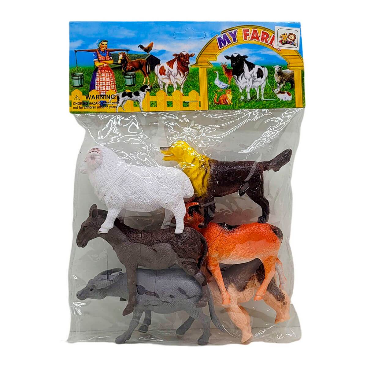 ANIMAIS DA FAZENDA 6PCS 31X20CM XZ-2393 KIT ANIMAIS FAZENDA 6PCS XZ-2393, KIT ANIMAIS, ANIMAIS DA FAZENDA, MY FARM, ANIMAIS DE BRINQUEDO, BRINQUEDOS Brinquedos