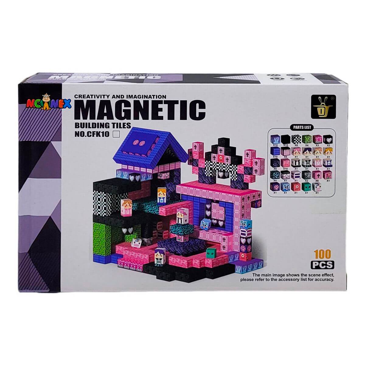 BLOCOS P/ MONTAR MAGNETICO 100PCS 20X13CM MC-7527 BLOCOS P/ MONTAR MAGNET. 100PCS MC-7527, BRINQUEDO DE MONTAR, LEGO, BLOCOS DE MONTAR, CRIATIVIDADE, BRINQUEDOS, BLOCOS MAGNETICOS, MINECRAFT Brinquedos