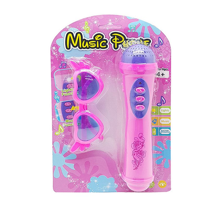 MICROFONE C/ OCULOS GK1256 MICROFONE OCULOS, MICROFONE BRINQUEDO MENINA, MICROFONE BRINQUEDO DECORADO, MICRONE BRINQUEDO ROSA, MICROFONE BRINQUEDO Brinquedos