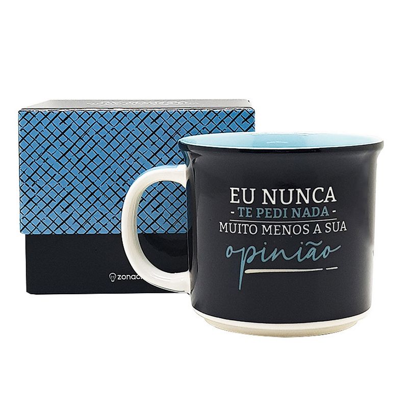 CANECA ZC TOM SUA OPINIAO 350ML 10023599 CANECA 350ML DECORADA, CANECA CERAMICA FRASES, CANECA INFUSOR 350ML, CANECA DECORADA, INFUSOR, CANECA, CANECA CERAMICA, CANECA ENFEITADA, CANECA DECORATIVA-Cozinha