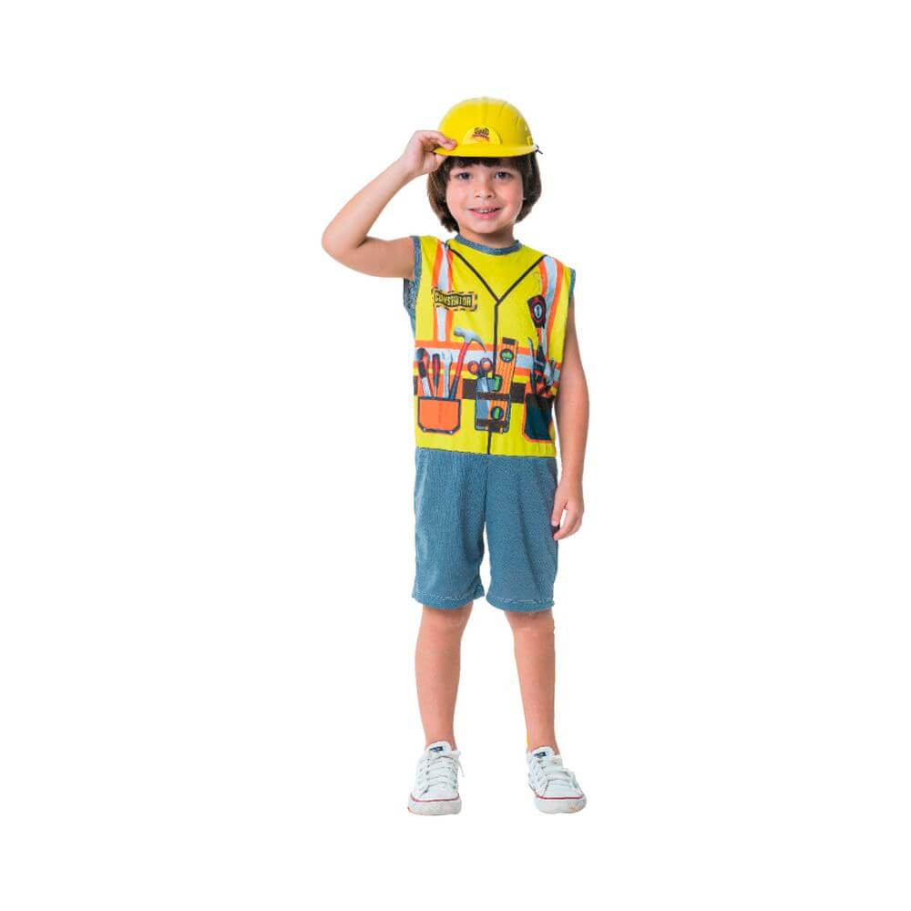 FANTASIA CONSTRUTOR XIS0713 FANTASIA CONSTRUTOR XIS0713, FANTASIA, FANTASIA CONSTRUTOR, FANTASIA MASCULINA, FANTASIA CAPACETE, FANTASIA INFANTIL Brinquedos