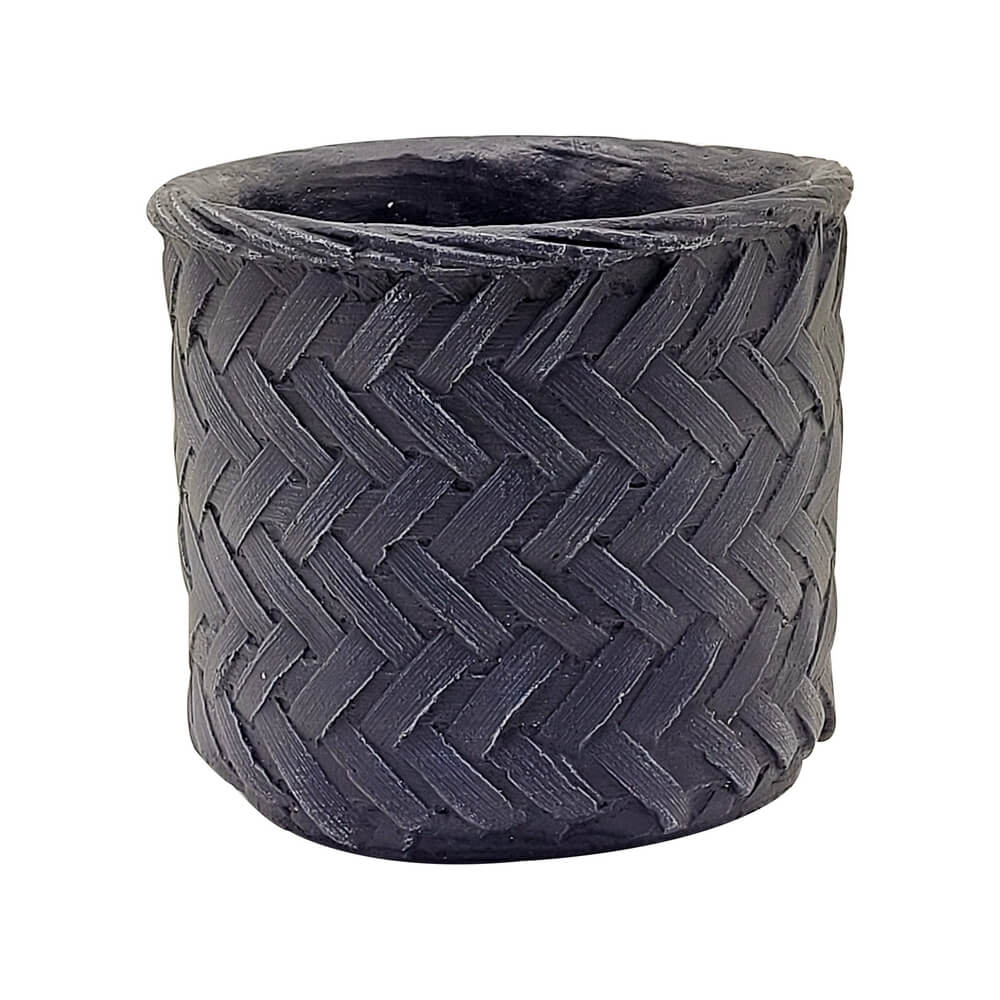 CACHEPOT CIMENTO RUSTICO PRETO 14507 CACHEPOT EM CIMENTO 14507, CACHEPOT EM CIMENTO DECORADO, CACHEPOT DECORATIVO CIMENTO, CACHEPOT DECORATIVO, CACHEPOT, VASO CIMENTO, VASO Decoracao e Presentes
