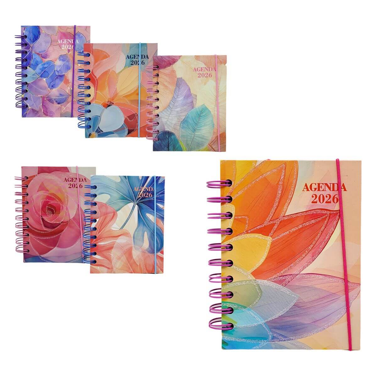 AGENDA 2026 104X141MM 168FLS AG26021 AGENDA 2026 104X141MM 168FLS AG26021, AGENDA, 2026, AGENDA FLORIDA, AGENDA FLOR, 168 FOLHAS, ESCOLA, ESCRITORIO, PAPELARIA Material Escritório