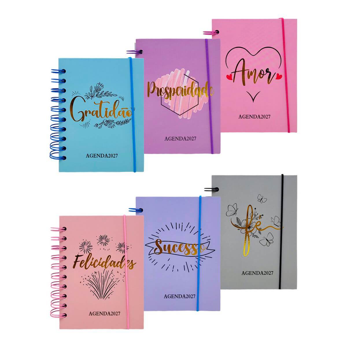 AGENDA 2027 10,4X14,1CM 168FLS AG27047 Material Escritório