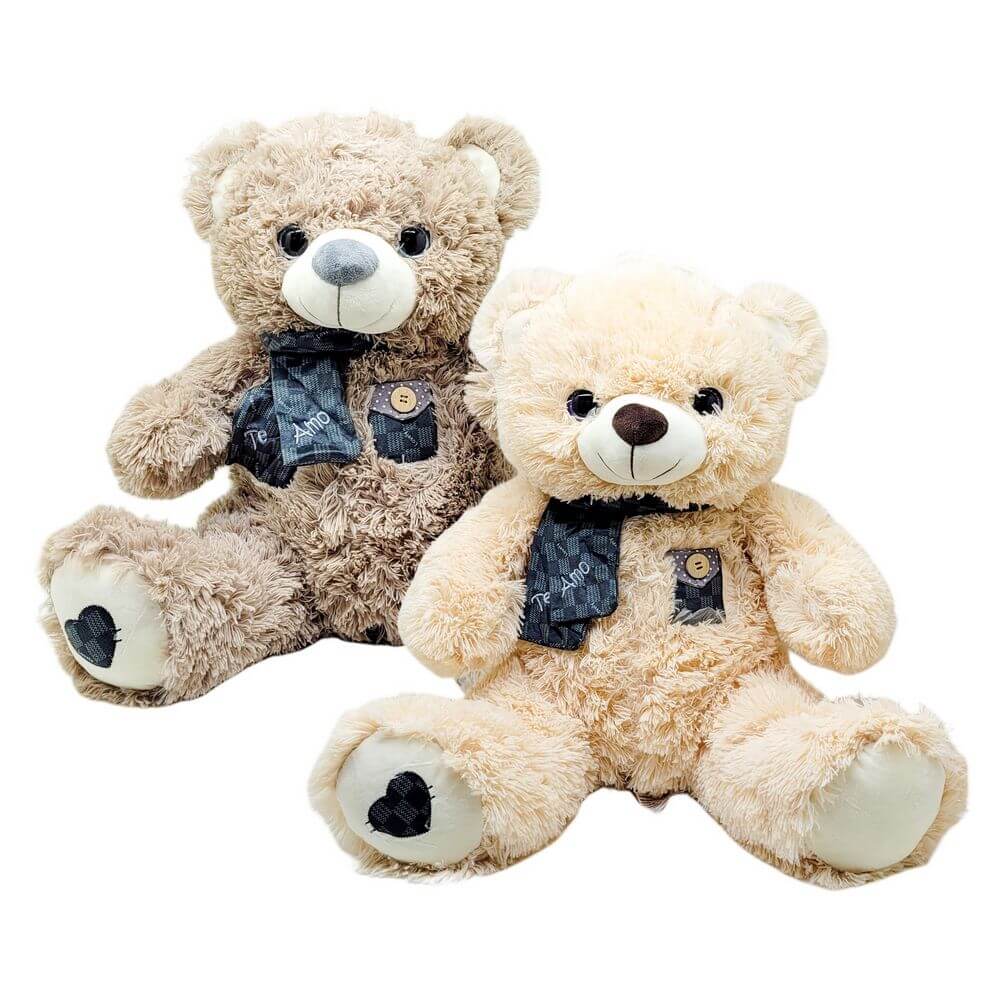 PELUCIA URSO 45CM FE7246 PELUCIA URSO C/ CACHECOL FE7246, PELUCIA URSO CACHECOL, URSO PELUCIA, URSINHO PELUCIA, URSO PELUCIA FIZZY, URSINHO PELUCIA FIZZY Brinquedos