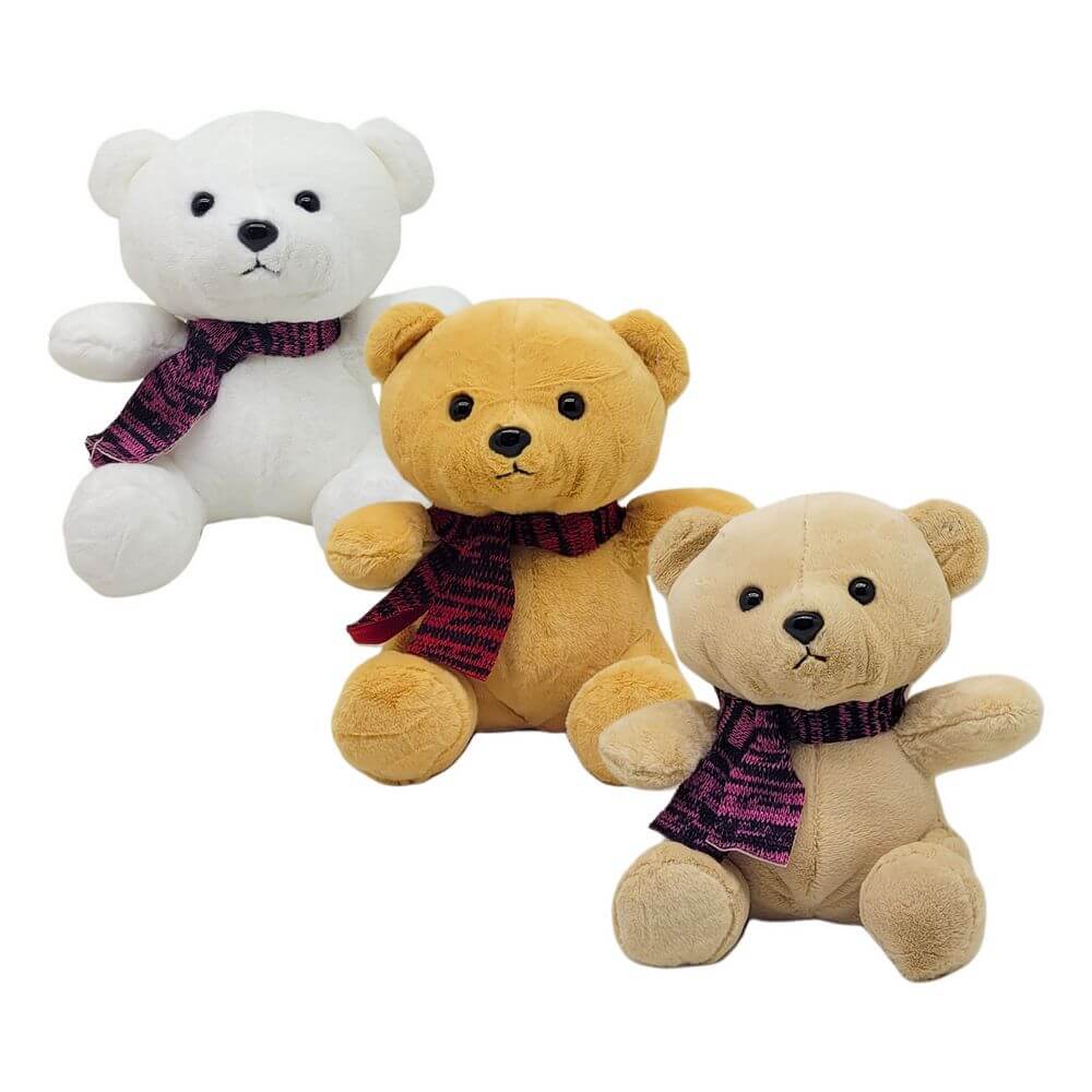 PELUCIA URSO C/ CACHECOL FE7334 PELUCIA URSO C/ CACHECOL FE7334, URSO PELUCIA, URSINHO PELUCIA, BICHO PELUCIA, BICHINHO PELUCIA, ANIMAL PELUCIA Brinquedos