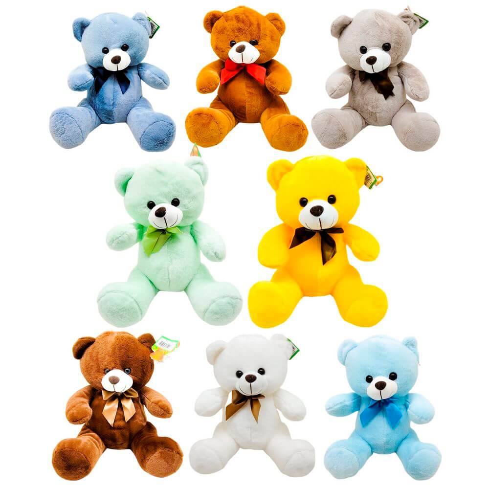 PELUCIA URSO 29CM FD5122 PELUCIA URSO FD5122, PELUCIA, PELUCIA ANIMAL, PELUCIA URSO, URSO, LACO, URSO COM LACO, Brinquedos
