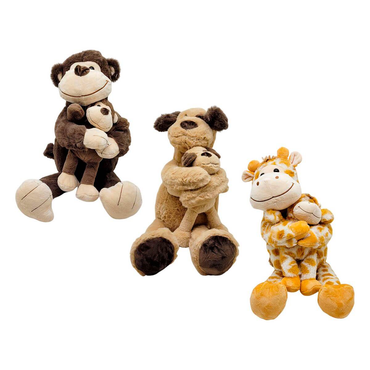 PELUCIA ANIMAIS DIVERSOS 51CM FE7535 PELUCIA ANIMAIS DIVERSOS FE7535, PELUCIA, ANIMAIS DIVERSOS, PELUCIA COM FILHOTE, PRESENTE Brinquedos
