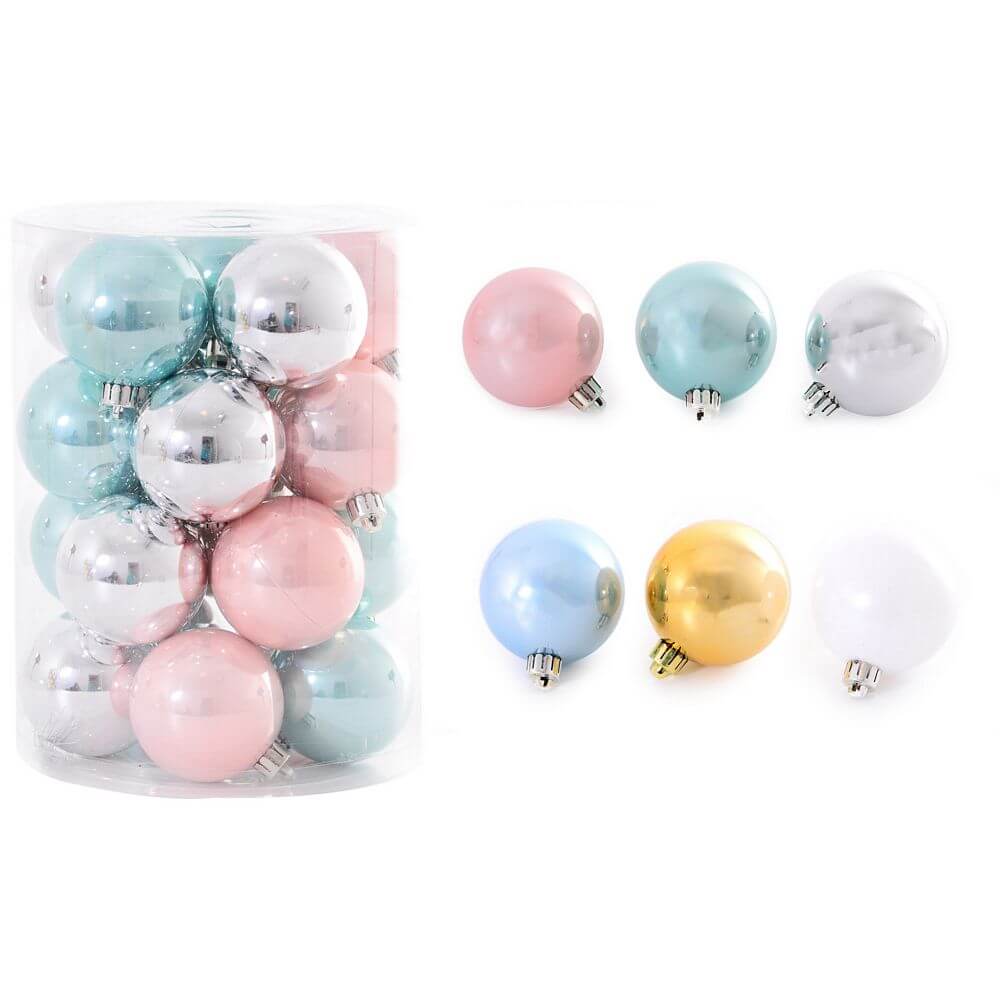 BOLA DE NATAL POTE C/20 PCS NTB85019 ENF. NATAL C/20 BOLAS NTB85019, ENFEITE DE NATAL, BOLA DE NATAL, NATAL, BOLINHA DE NATAL Natal e Ano Novo