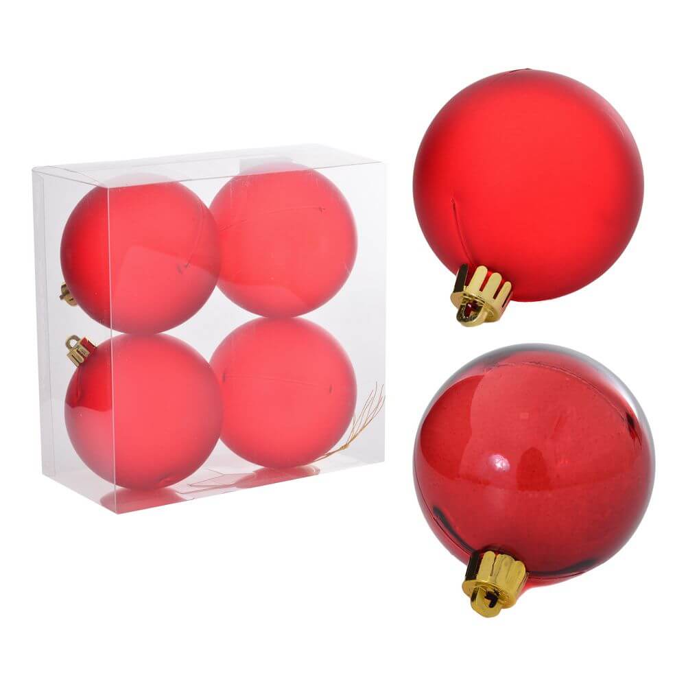 BOLA DE NATAL KIT NTB60272 C/4 8CM ENF. NATAL C/4 BOLAS NTB60272, ENFEITE DE NATAL, BOLA DE NATAL, NATAL, BOLINHA DE NATAL Natal e Ano Novo
