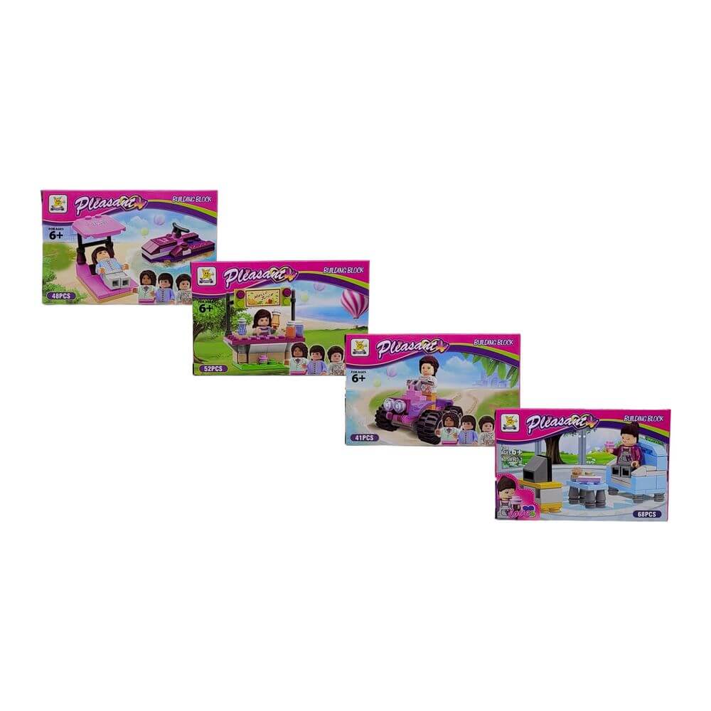 BLOCO P/ MONTAR LOVE 4EM1 JRF-10.0346 BLOCO P/ MONTAR LOVE 4EM1 JRF-10.0346, BLOCO MONTAR LOVE, BLOCO MONTAR PLEASANT, PLEASANT BUILDING BLOCK, BLOCO MONTAR COLECIONAVEL, BLOCO MONTAR FEMININO Brinquedos