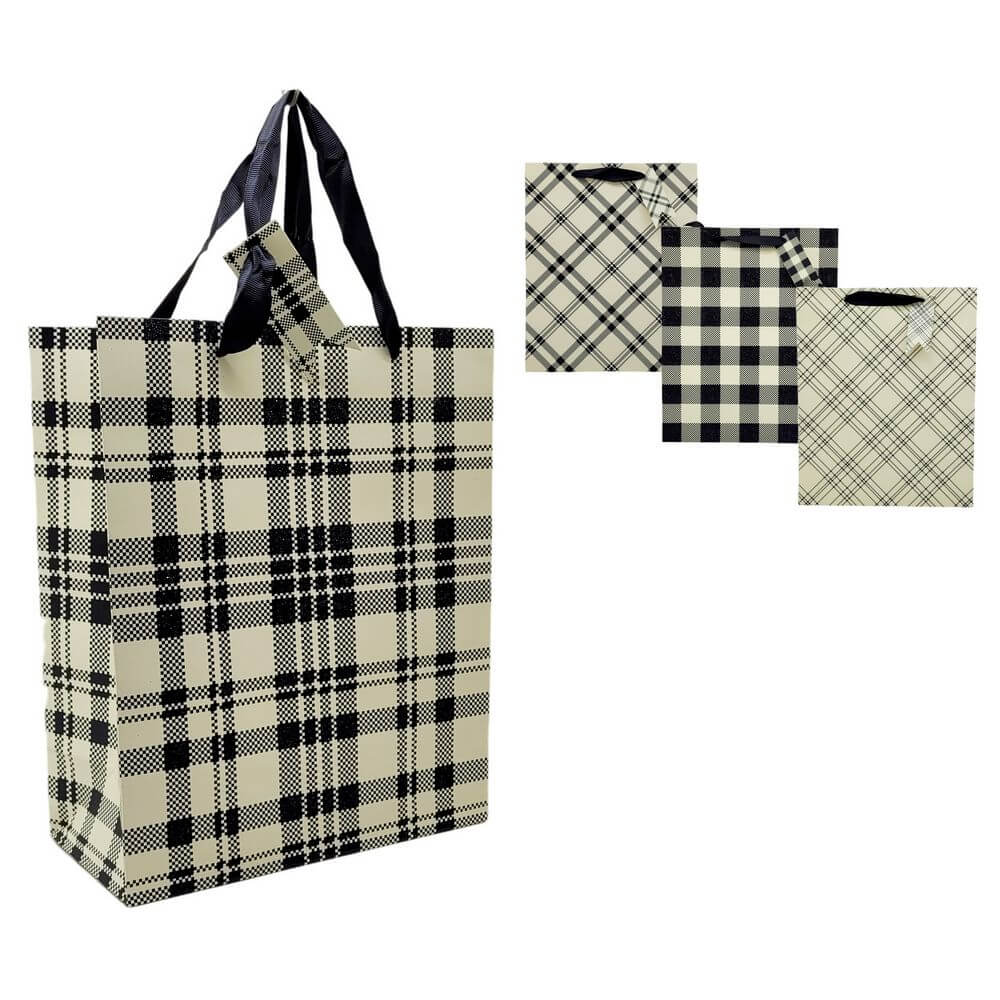 SACOLA P/ PRESENTE RMT2037 32X26X12 CM SACOLA P/ PRES. 26X12,5X32CM RMT2037, SACOLA, SACOLA PARA PRESENTE, SACOLA 32CM, SACOLA BRANCA, SACOLA QUADRICULADA, PRESENTE Decoracao e Presentes