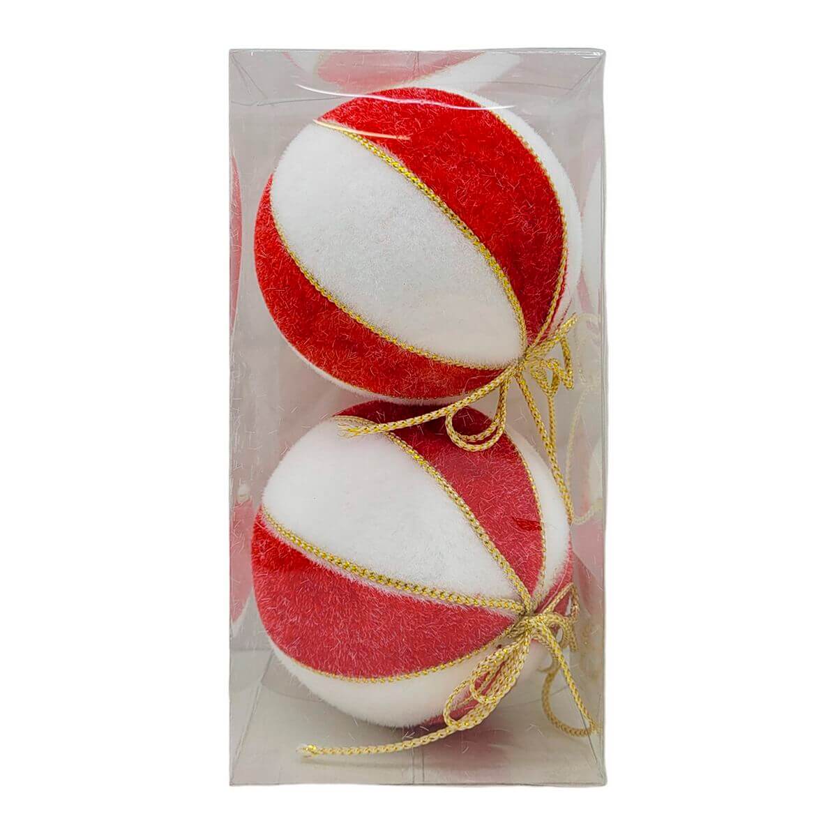 BOLA DE NATAL BICOLOR C/2 10CM WF1875 ENF. NATAL C/2 BOLAS 10CM WF1875, ENFEITE, ENFEITE DE NATAL, BOLA DE NATAL, BOLA 10CM, KIT BOLAS, NATAL Natal e Ano Novo