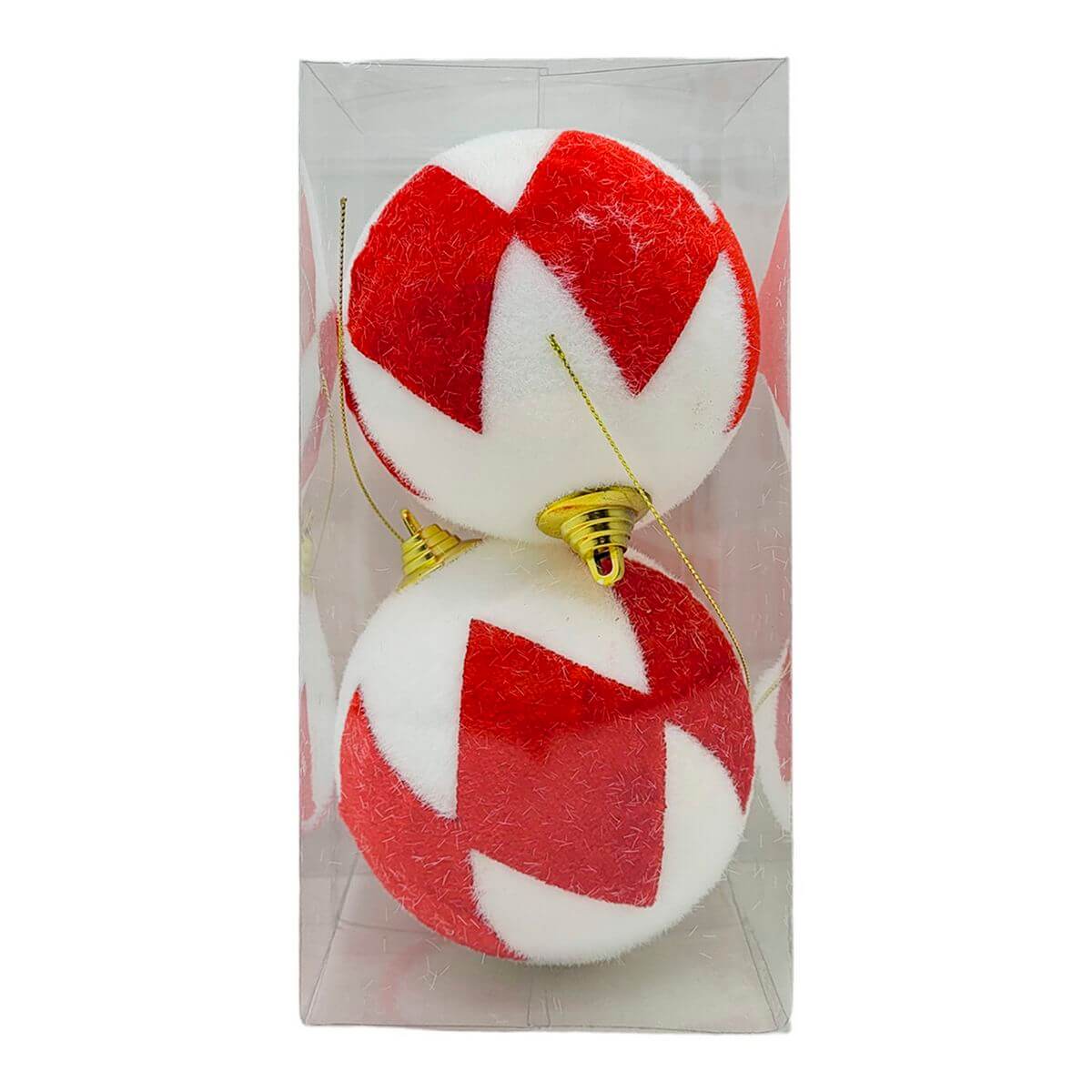 BOLA DE NATAL BICOLOR C/2 10CM WF1884 ENF. NATAL C/2 BOLAS 10CM WF1884, ENFEITE, ENFEITE DE NATAL, BOLA DE NATAL, KIT BOLAS, BOLA 10CM, NATAL Natal e Ano Novo
