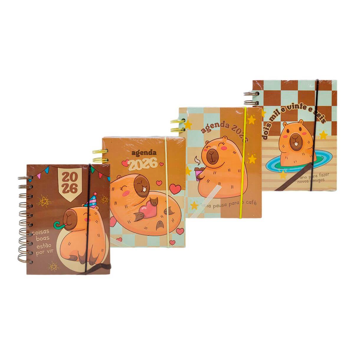 AGENDA 2026 11X15,2CM 168FLS RMT5693 AGENDA 2026 11X15,2CM 168FLS RMT5693, AGENDA, CAPIVARA, 168 FOLHAS, 2026, ESCRITORIO, PAPELARIA, ESCOLA Material Escritório